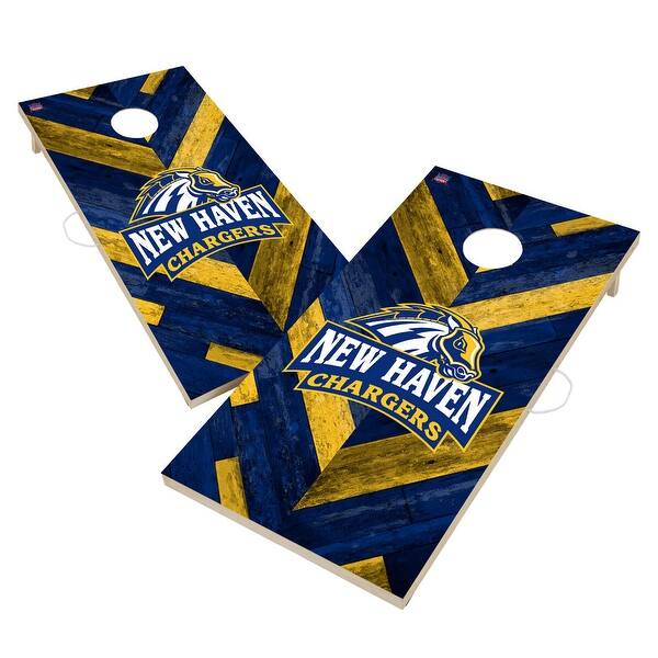 slide 2 of 6, New Haven Chargers Cornhole Board Set 16 Years and Up