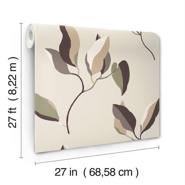 York Wallcoverings Brushwork Branches Violet Wallpaper