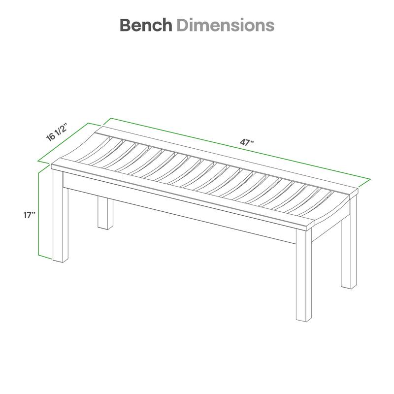 Cambridge Casual Zephyr 6-Piece Teak Patio Extendable Dining Set