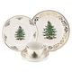 preview thumbnail 3 of 2, Spode Christmas Tree Gold Bread and Butter Plates, Set of 4 - 6 Inch