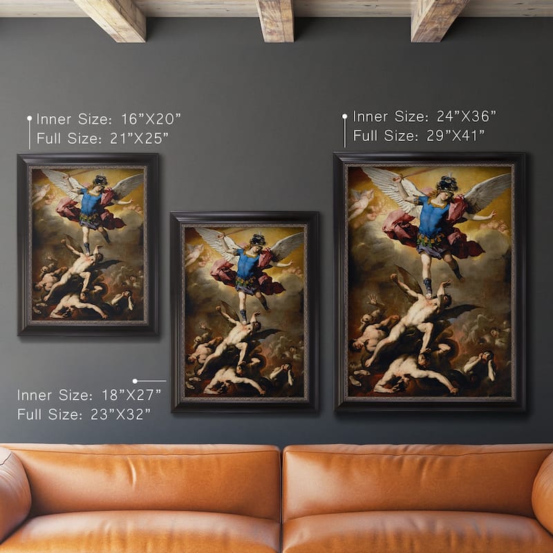 The Fall of the Rebel Angels Premium Framed Canvas- Ready to Hang - Bed ...