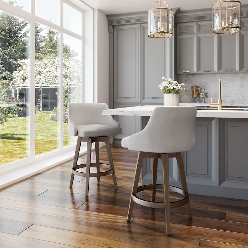 Amisco Nolan Swivel Counter and Bar Stool