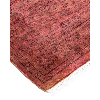 Fine Vibrance, One-of-a-Kind Hand-Knotted Area Rug - Pink, 3' 1" x 5' 2" - 3' 1" x 5' 2"