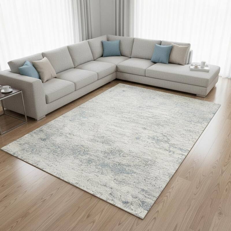 HomeRoots Abstract Modern Rectangle Area Rug - 8' X 11'