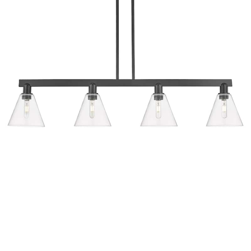 Innovations Lighting 716-4I-11-51 Berkshire Glass Linear Berkshire - Matte Black / Clear