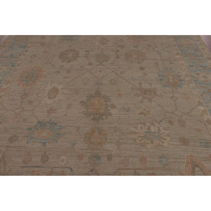 Oushak Turkish Area Rug Handmade Vegetable Dye Wool Carpet - 8'0"x 10'0"