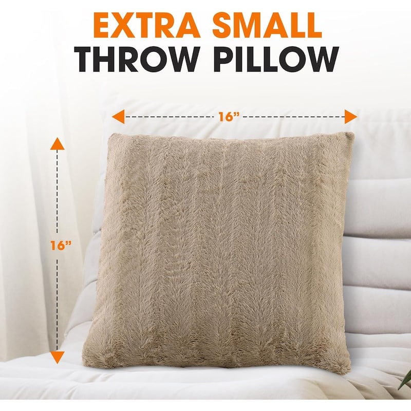 Cheer Collection Decorative Throw Pillows for Couch & Bed (Set of 2)