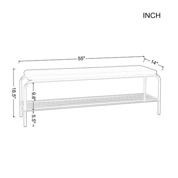 Single Layer Shoe Storage Bench Bed Bath & Beyond 36833816