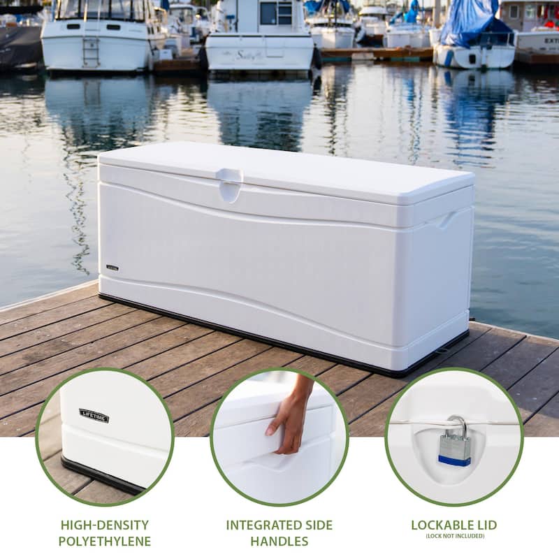 Lifetime Heavy-Duty Outdoor Storage Deck Box (130 Gallon)