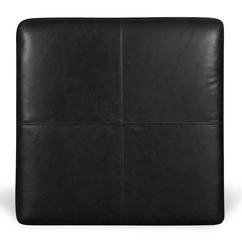 Poly & Bark Sequoia Ottoman - Full Grain Genuine Italian Leather