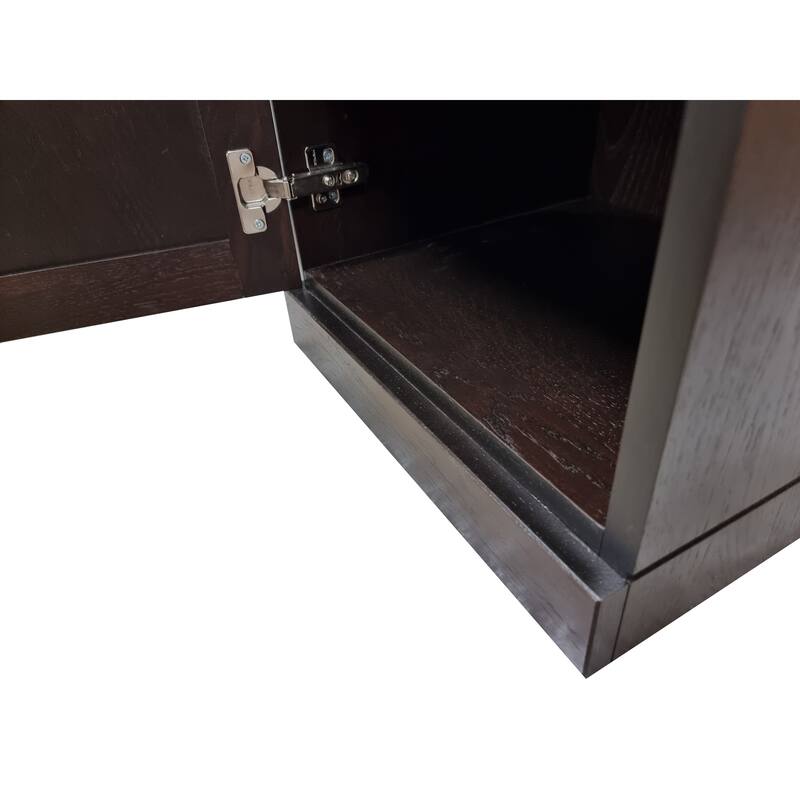 Palace Imports Premium 100% Solid European Oak Hardwood Bathroom Storage Cabinet with Shaker Doors - 16" Wide, 71.5" Tall