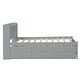 preview thumbnail 2 of 12, Twin Bed with Pull-Out Trundle and Storage Drawers for Space Saving Grey