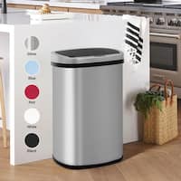 Kitchen Compost Bin 0.8 Gal Compact Sized Rust-proof Stainless Steel and  Acacia Wood Compost Bin for Kitchen Countertop 