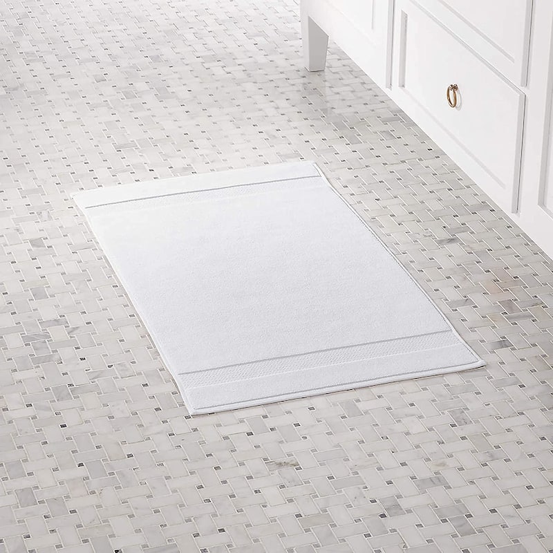 GOTS Certified Organic Cotton Feather Touch Quick Dry 900 GSM Bath Mat, 20"X33"