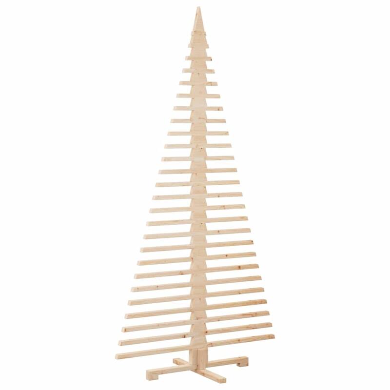 vidaXL Wooden Christmas Tree for Decoration 70.9" Solid Wood Pine