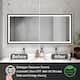 Wall Mounted Back Light Bathroom Framed LED Mirror Anti- Fog With Dimmable Light Touch Sensor And Memory Function