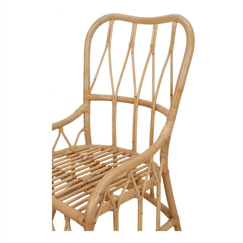 NPD Furniture Ayanna Modern Bohemian Rattan Dining Chair