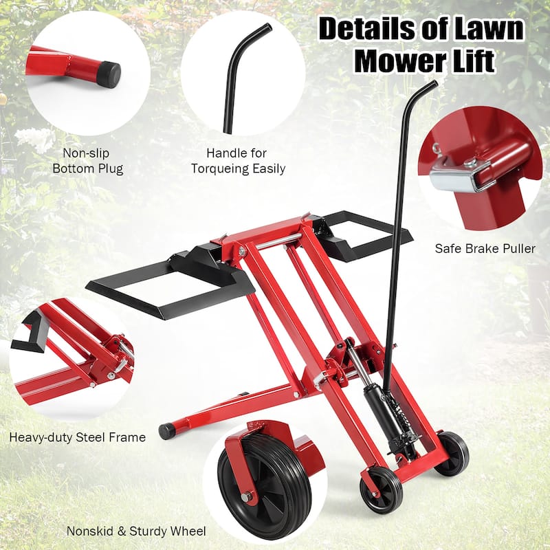 Costway Lawn Mower Lift Jack for Tractors & Zero Turn Riding Lawn - See Details