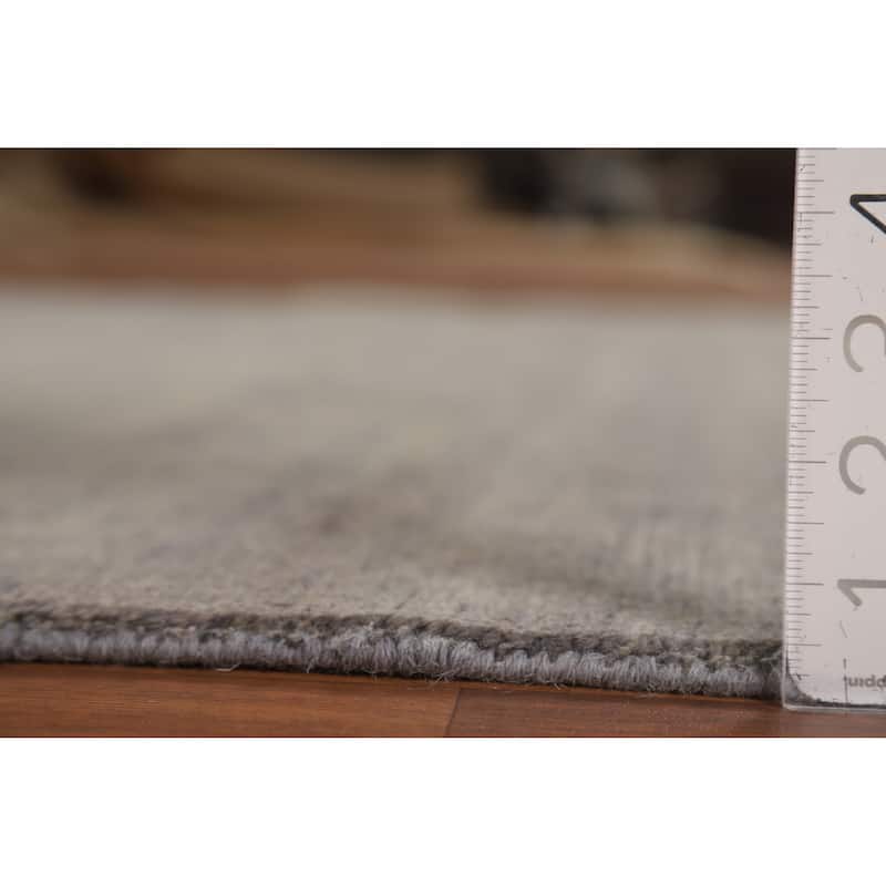 Gray Modern Gabbeh Oriental Area Rug Handmade Wool Carpet - 4'10" x 6'5"