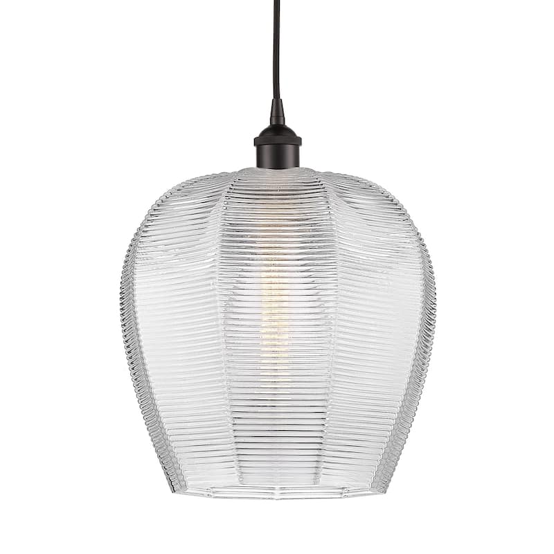 Innovations Lighting 616-1P-15-12 Norfolk Pendant Norfolk 12" Wide - Oil Rubbed Bronze / Clear