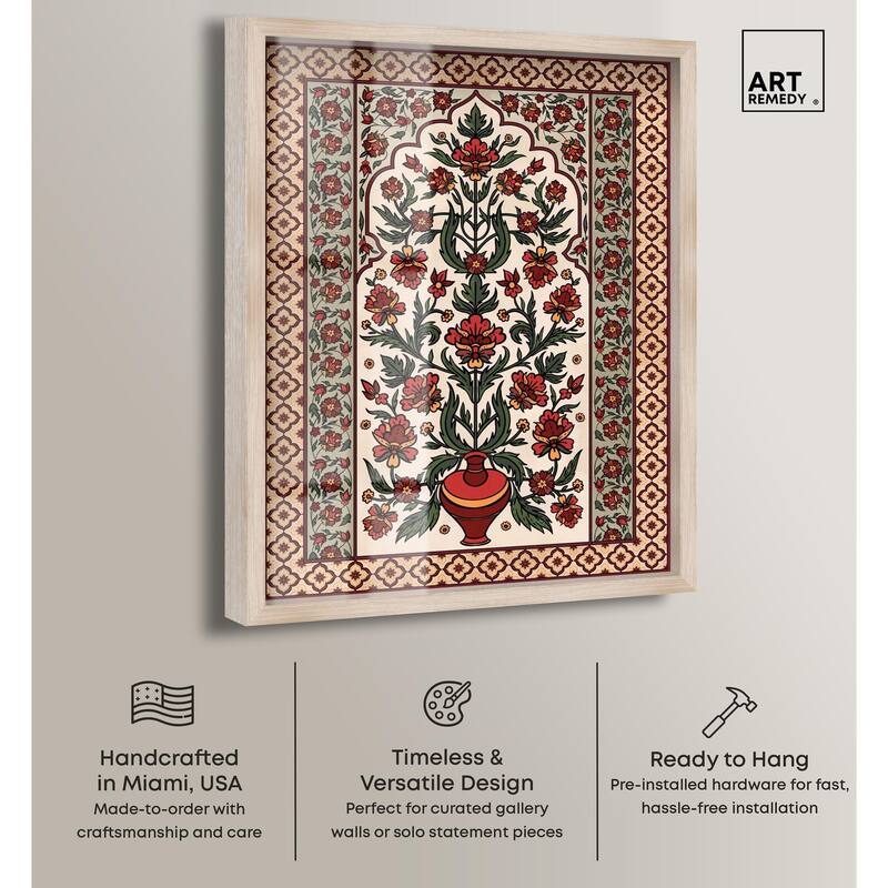Royal Floral Mat Shadowbox by Art Remedy