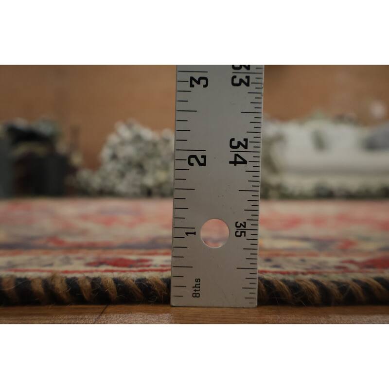 Hand Knotted Oriental 100% Wool Carpet Traditional Tribal Red Shiraz Area Rug - 5' 2'' X 3' 10''