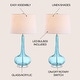 preview thumbnail 2 of 14, Diamante 28.5" Glass Teardrop LED Table Lamp, Pink (Set of 2) by JONATHAN Y