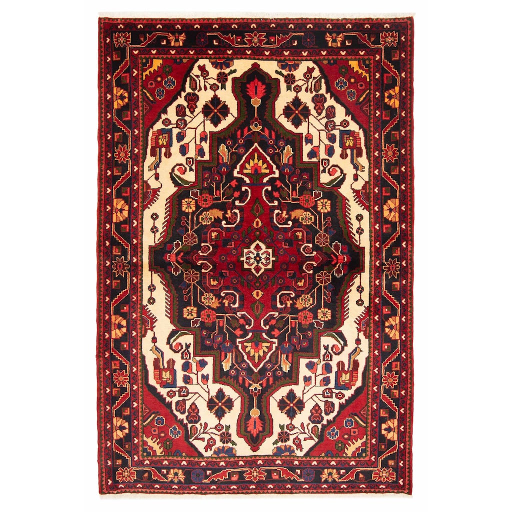 ECARPETGALLERY Hand-knotted Anatolian Vintage Red Wool Rug - 5'4 x 7'8