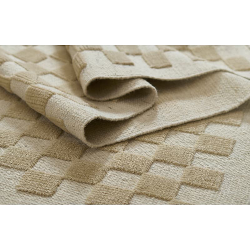 Momeni Willow Hand Woven Wool Checker Area Rug
