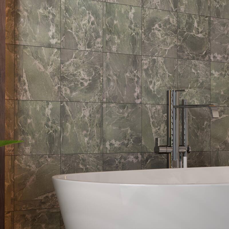 Merola Tile Versailles Emerald 7-7/8" x 7-7/8" Porcelain Floor and Wall Tile
