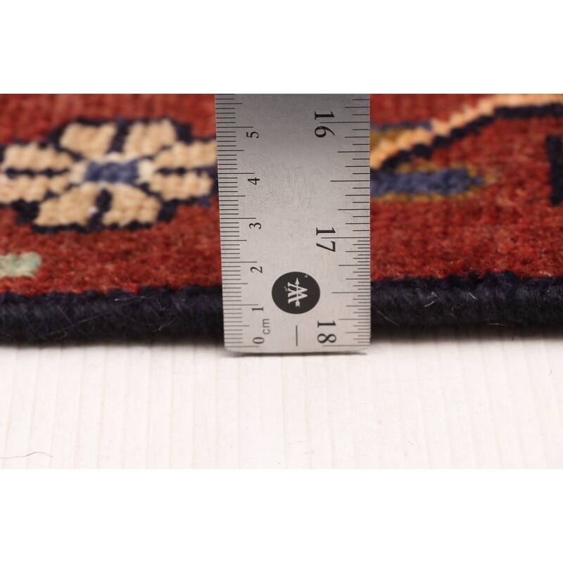 ECARPETGALLERY Hand-knotted Andelz Dark Navy Wool Rug - 4'5 x 9'0