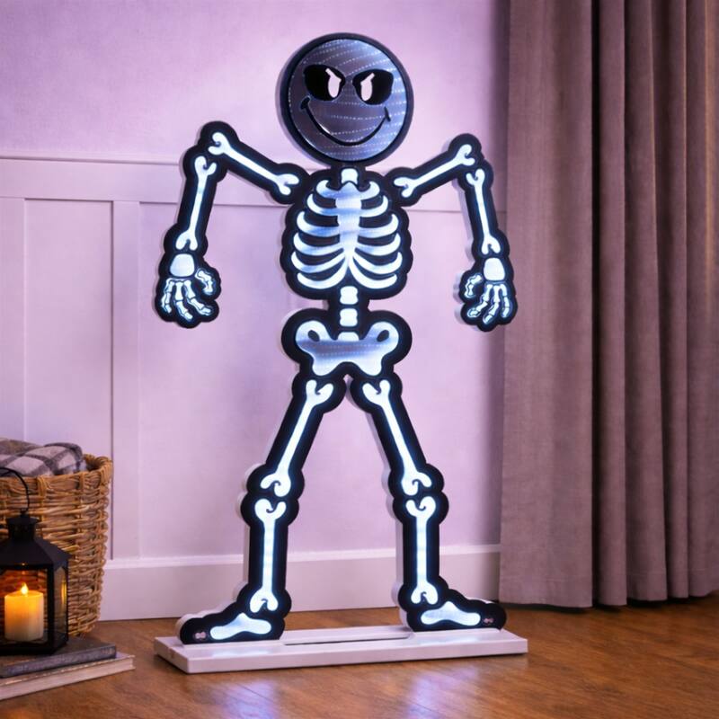 SmileyWorld® Halloween Skeleton Ekkolight 36"H