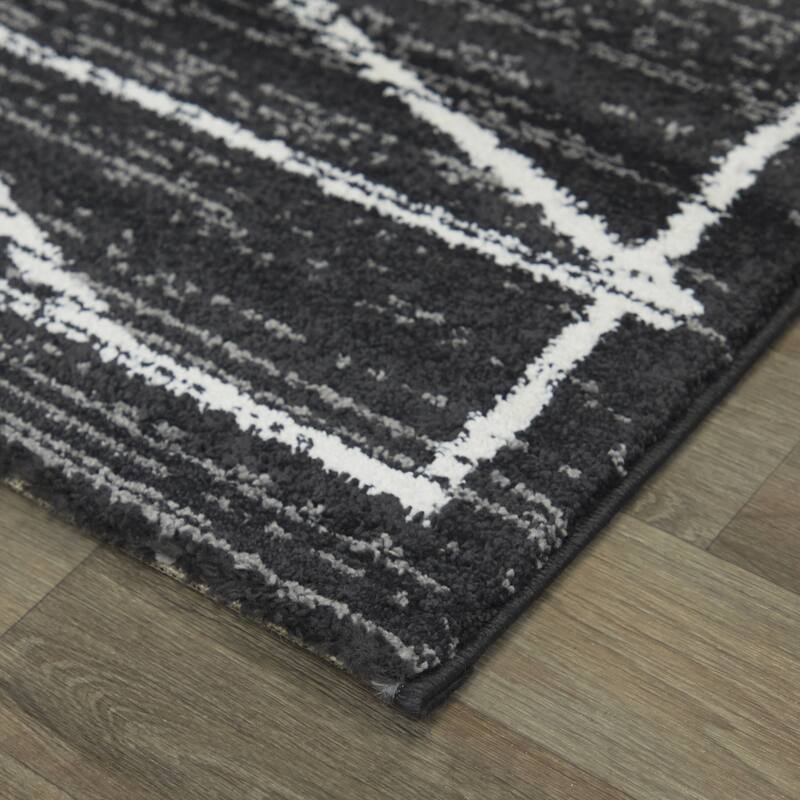 Laurent Distressed Modern Area Rug