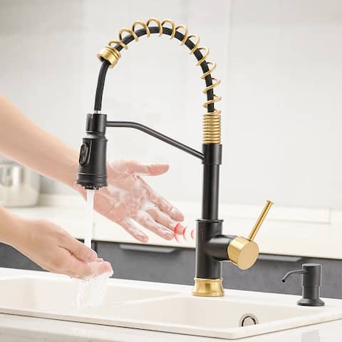 Single-Handle Touchless Pull Down Kitchen Faucet with Two Functions
