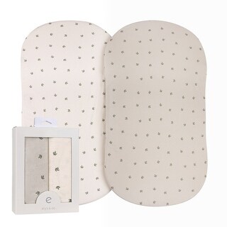 Ely's & Co. Baby Fitted Bassinet Sheet Set - 2 Pack - 32”x 16”