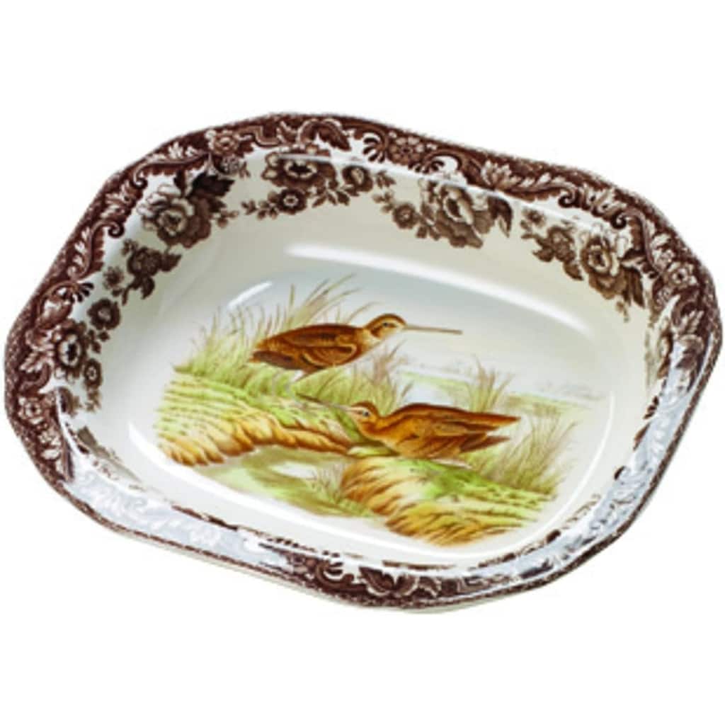 Spode Woodland Open Vegetable Dish - 9.5"