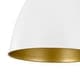 preview thumbnail 23 of 23, Mid-Century Modern 1-Light Bell Dome Large Pendant Light 17.7in
