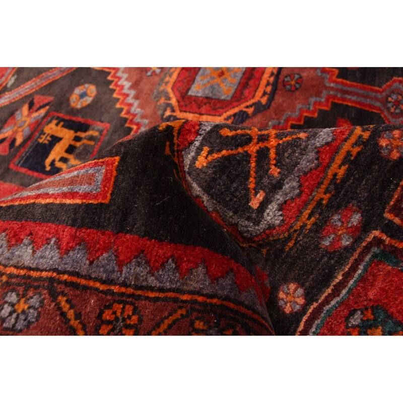 ECARPETGALLERY Hand-knotted Konya Anatolian Black, Red Wool Rug - 4'2 x 10'6