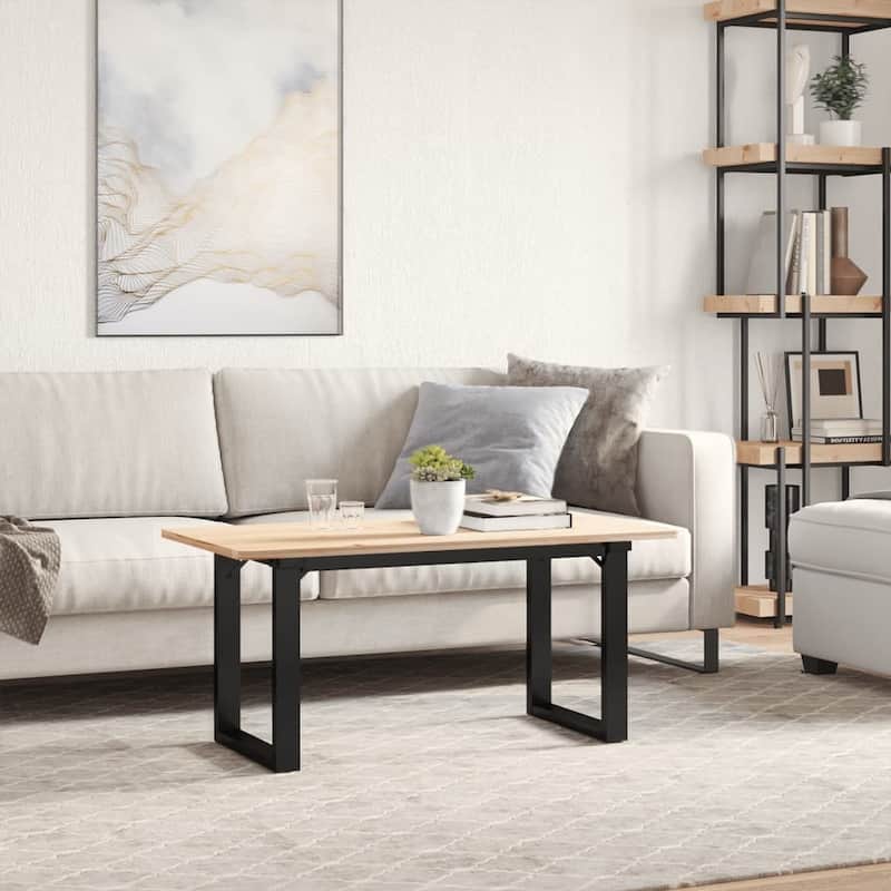 vidaXL Coffee Table Legs O-Frame 27.6"x11.8"x16.9" Steel - 27.6" x 11.8" x 16.9"