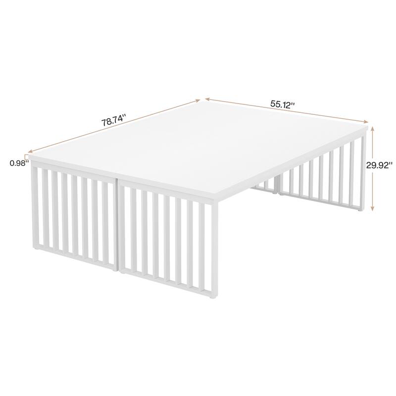 6.5 ft Conference Table, Small Conference Room Table - 2-pieces