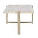Benita Engineering Stone Top and Champagne Coffee Table