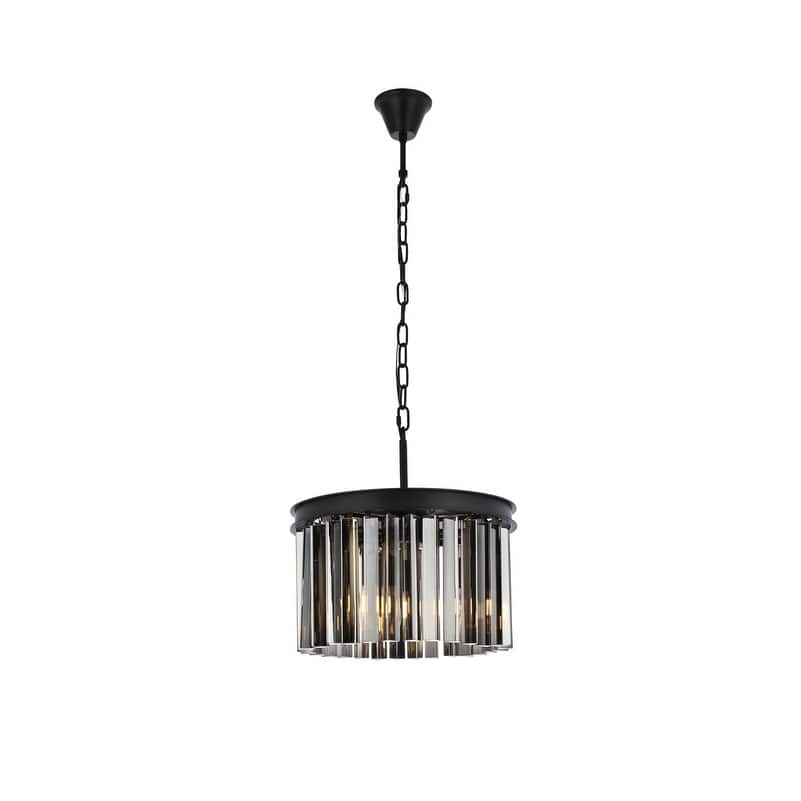 Royce Edge 3-Light Matte Black Pendant
