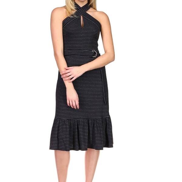 michael kors belted midi dress Michael Kors Collection