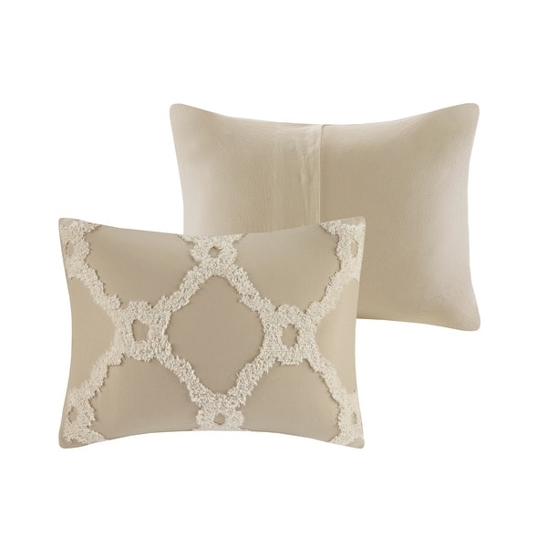 Madison Park Nollie Tufted Cotton Chenille Geometric Duvet Cover Set On Sale Overstock 22671330