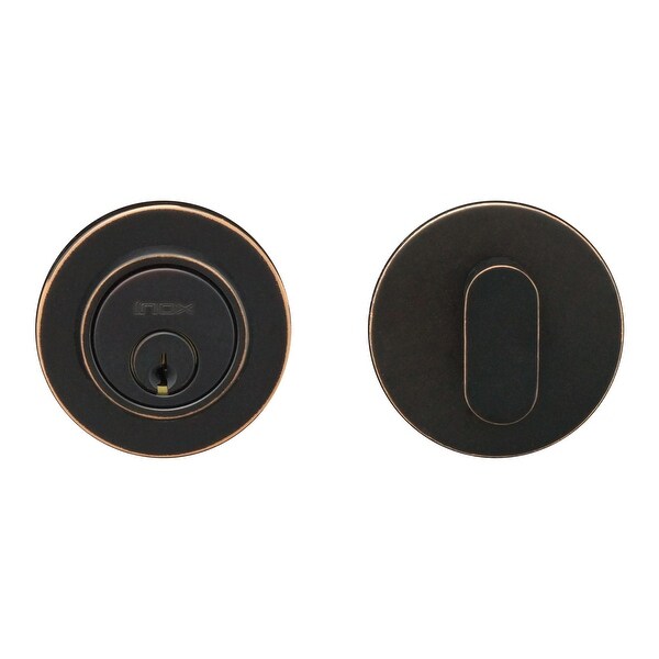 INOX CD110B7 Single Cylinder Grade 2 Deadbolt with CD Rose and 2-3/4" Backset