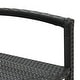 preview thumbnail 27 of 46, vidaXL 5 Piece Patio Bar Set Gray Solid Wood Acacia and Poly Rattan - 23.6" x 23.6" x 41.3"