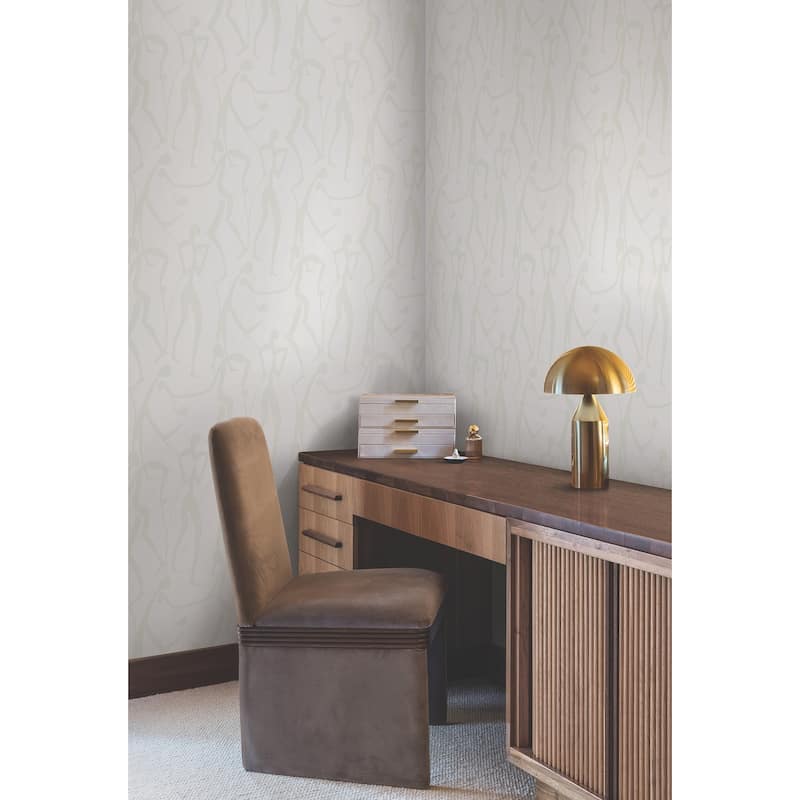 York Wallcoverings Joyful Dancers Pearl Wallpaper