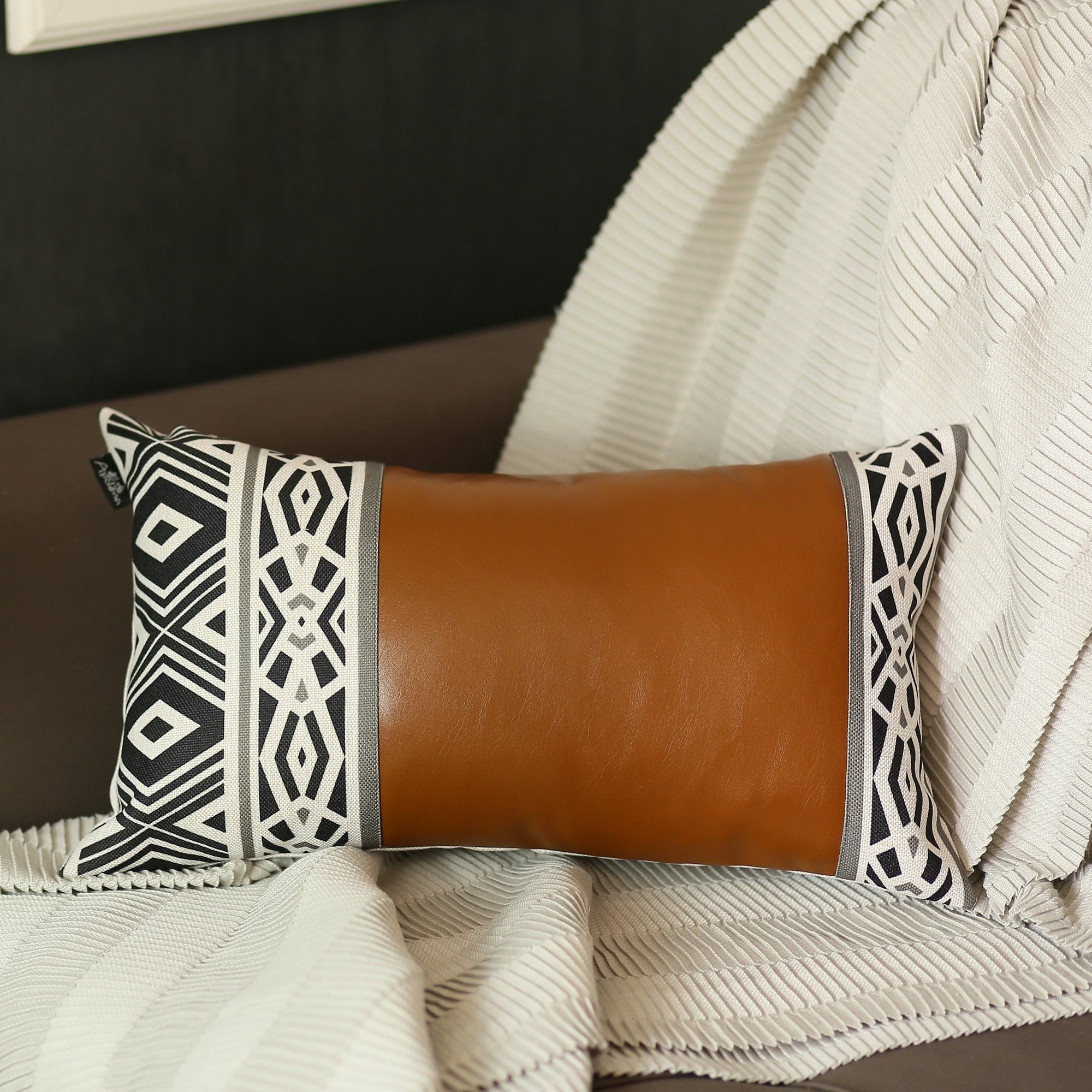 Mike Co. New York Bohemian Rectangular Pillow Cover Insert