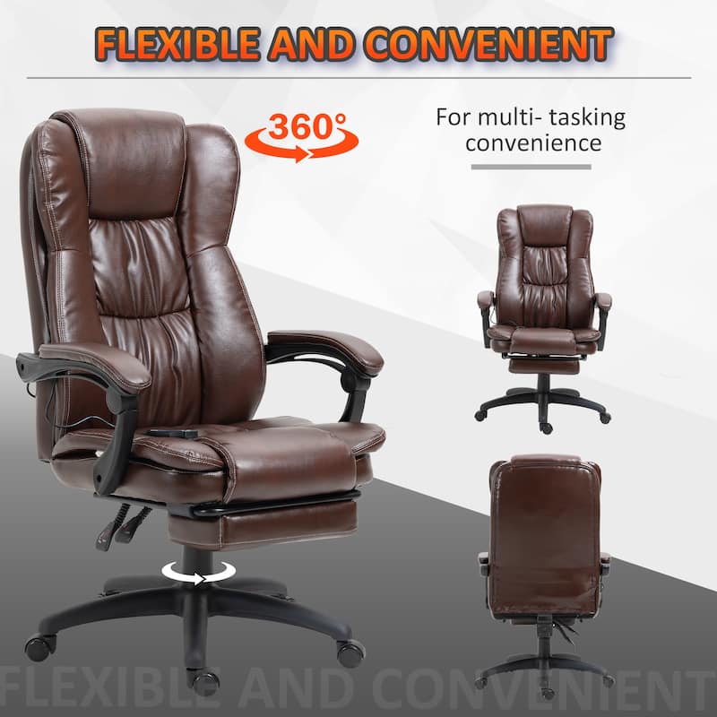 Comfortable Massage Office Chair Executive Chair, Gaming Chair Lounge Chair Reclining Chair with Footrest