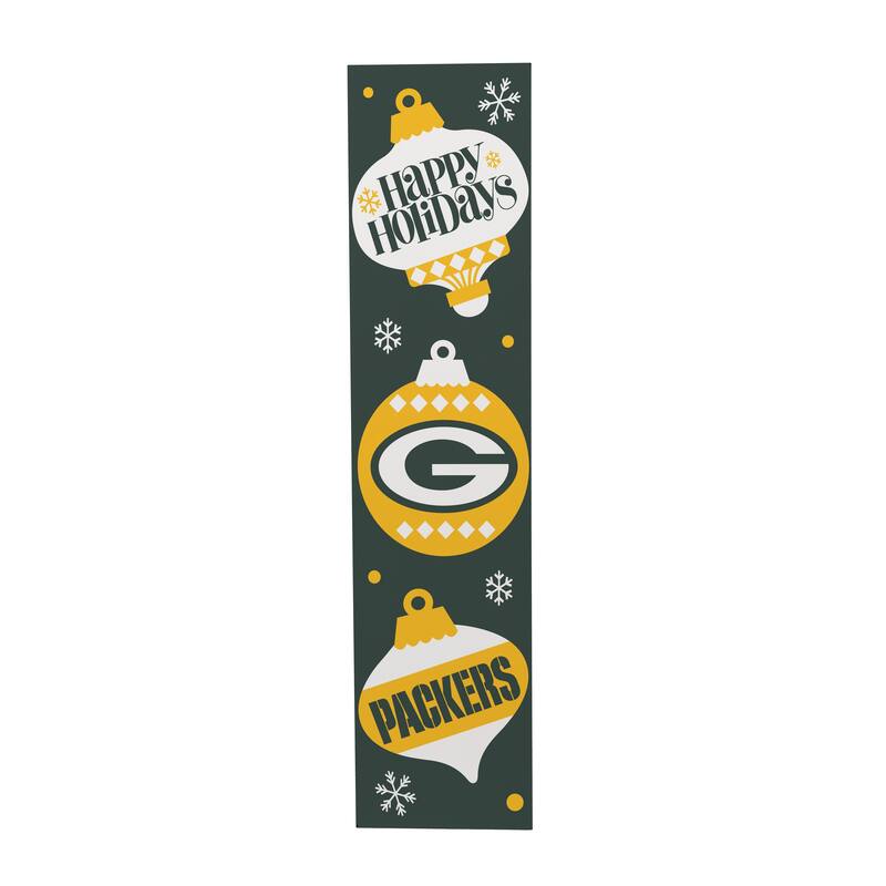 47" Double Sided Seasonal Porch Leaner, Green Bay Packers - 47" x 11.25"